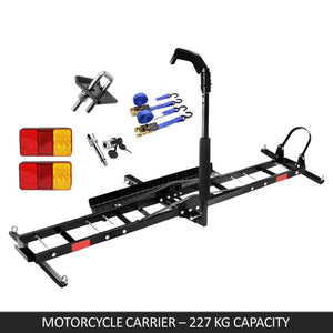 Spartan Motorcycle Motorbike Carrier Rack Towbar Arm Dirt Bike Ramp Brake Lights