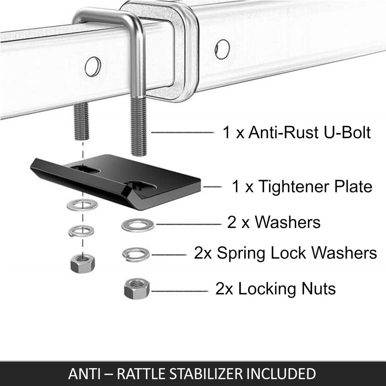 Spartan Motorcycle Motorbike Carrier Rack Towbar Arm Dirt Bike Ramp Brake Lights