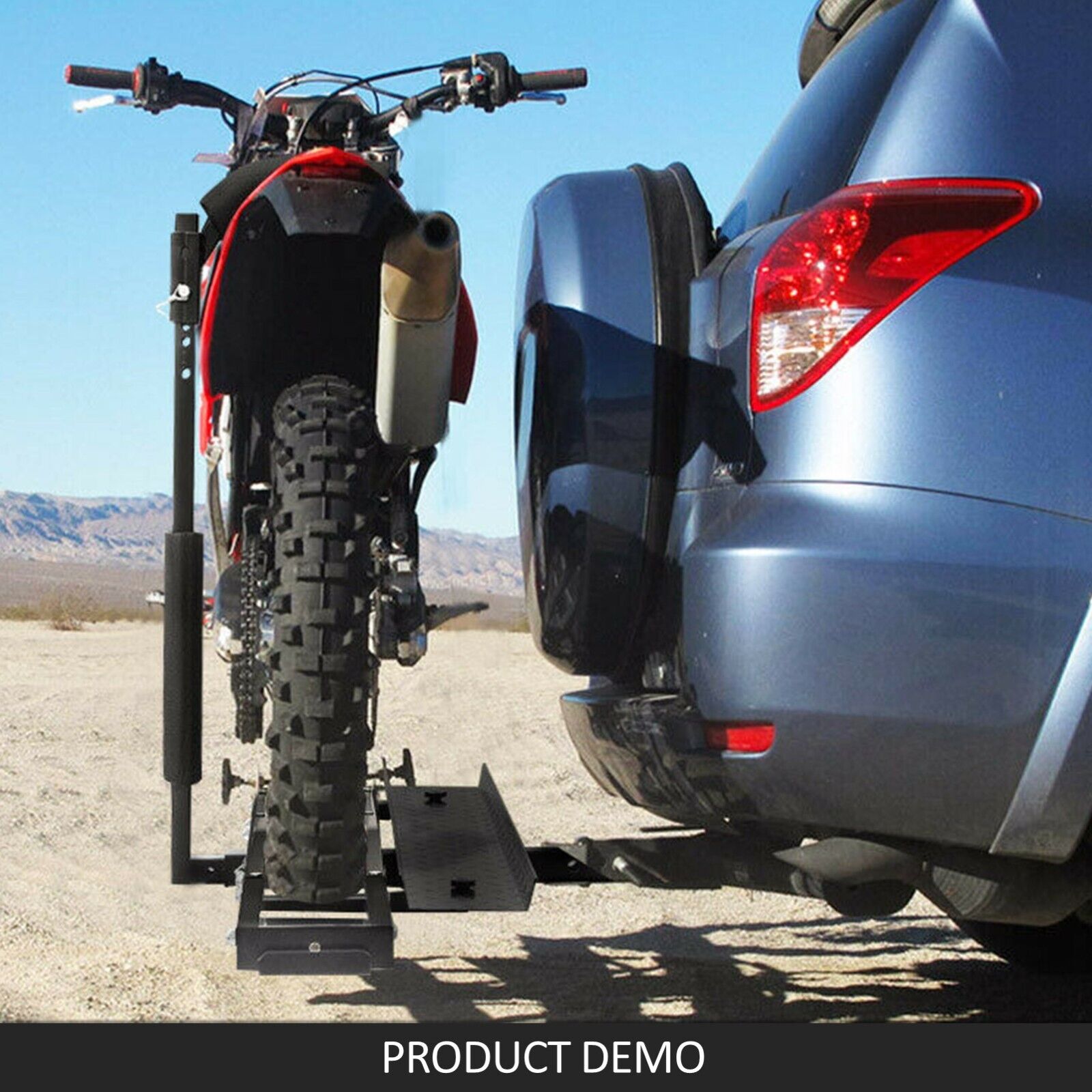 Spartan Motorcycle Motorbike Carrier Rack Towbar Arm Dirt Bike Ramp Brake Lights