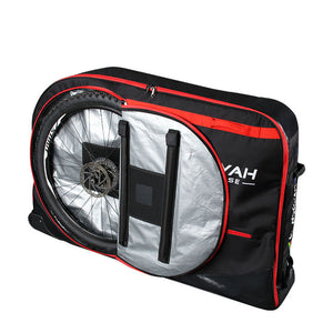 Nooyah Bike Travel Bag Case Plane Boat Shipping Transport Fits Cross Country All Mountain Mtb Tt Road Triathlon 29Er 700