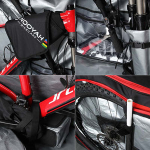 Nooyah Bike Travel Bag Case Plane Boat Shipping Transport Fits Cross Country All Mountain Mtb Tt Road Triathlon 29Er 700