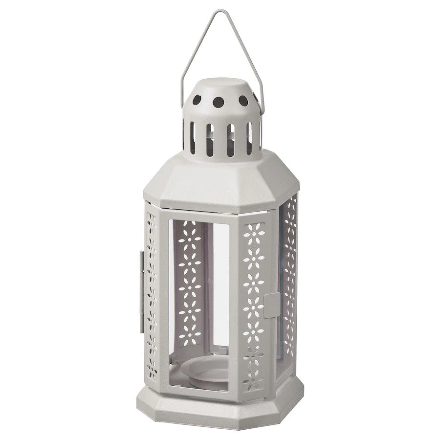 My Decorations 5 Pack Of Grey Metal Miners Lantern Summer Wedding Home Party Room Balconey Deck 21Cm Tealight Candle