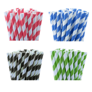 My Decorations 1000 Bulk Wholesale Pack Red White Drinking Straws Biodegradable Eco Paper Birthday Party Event Bistro Ba