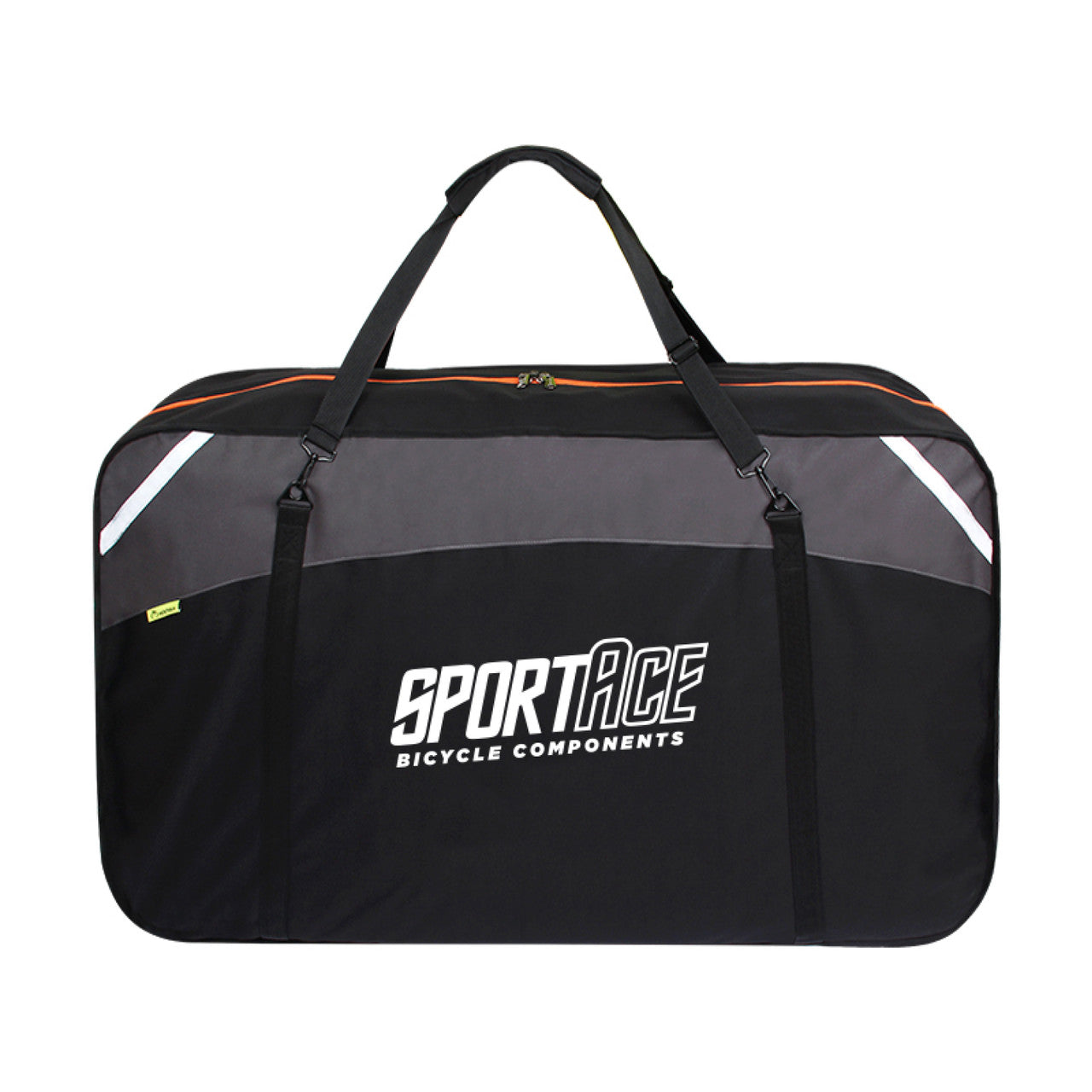 Sportace Bike Plane Bag Portable Soft Shell Travel Case Mountain Hybrid Bmx Road - 120Cm X 75Cm Bk11- Black