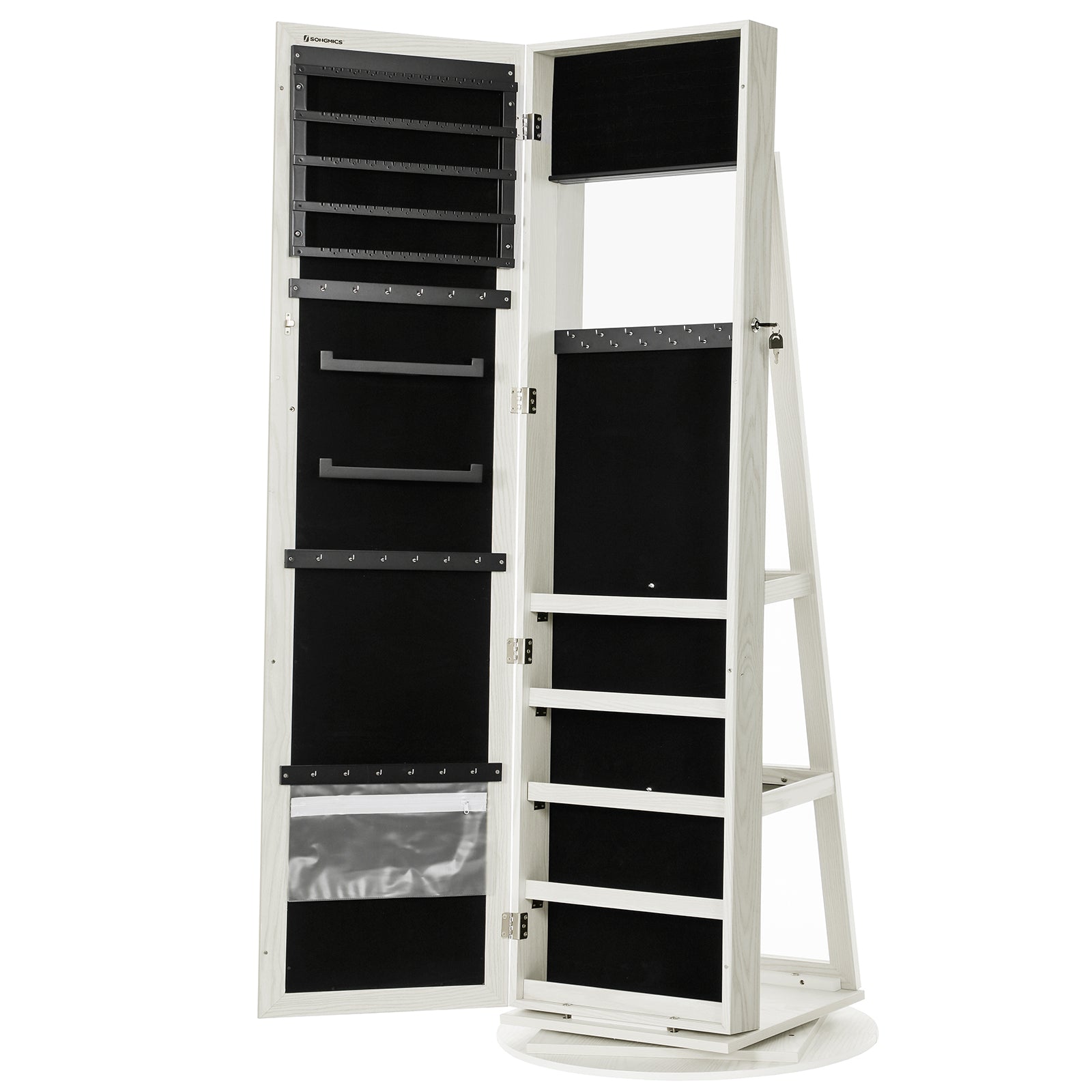 Songmics Freestanding Jewellery Cabinet