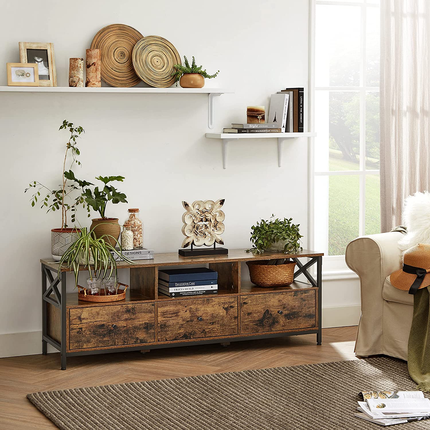 Vasagle Tv Stand Cabinet 147 X 40 50 Cm