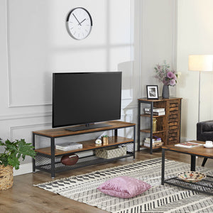 Vasagle Tv Stand 140Cm Entertainment Unit With Shelves