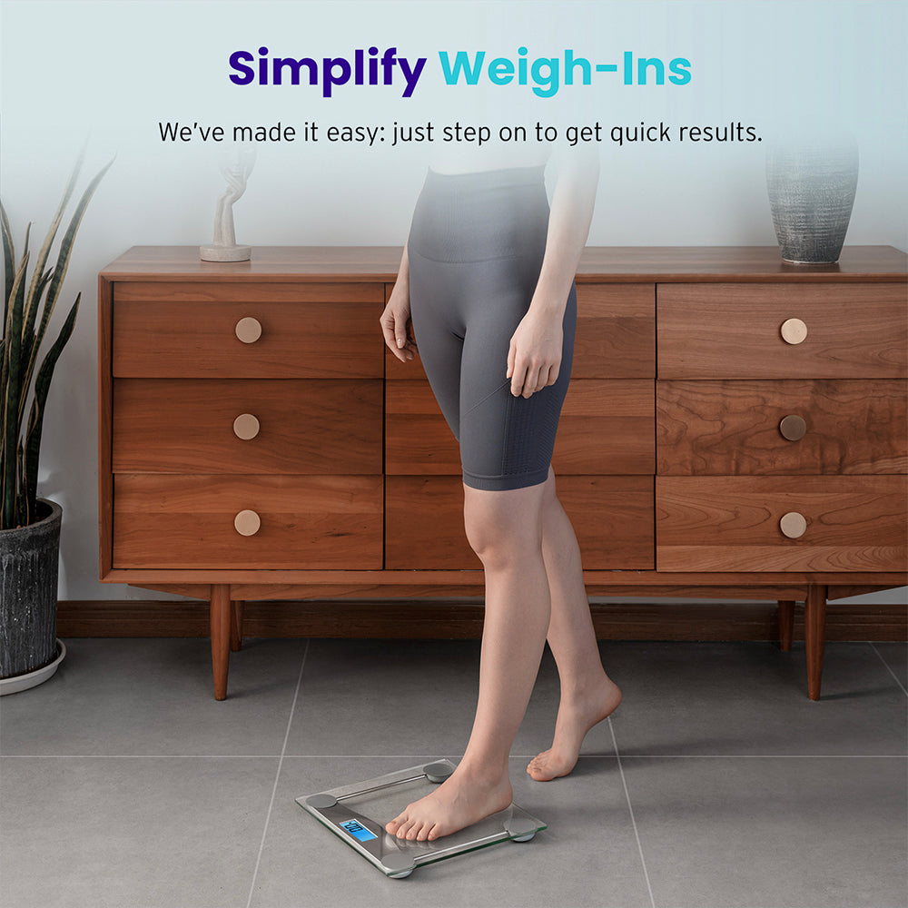 Etekcity Digital Body Weight Bathroom Scale - Silver 2 Pack