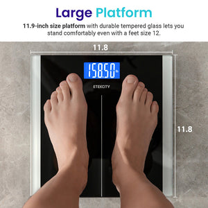 Etekcity Digital Body Weight Bathroom Scale - Black 2 Pack