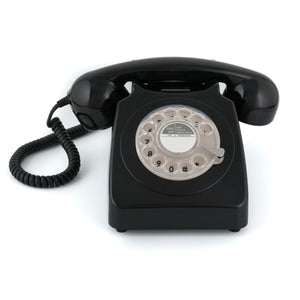 Gpo Retro 746 Rotary Telephone - Black