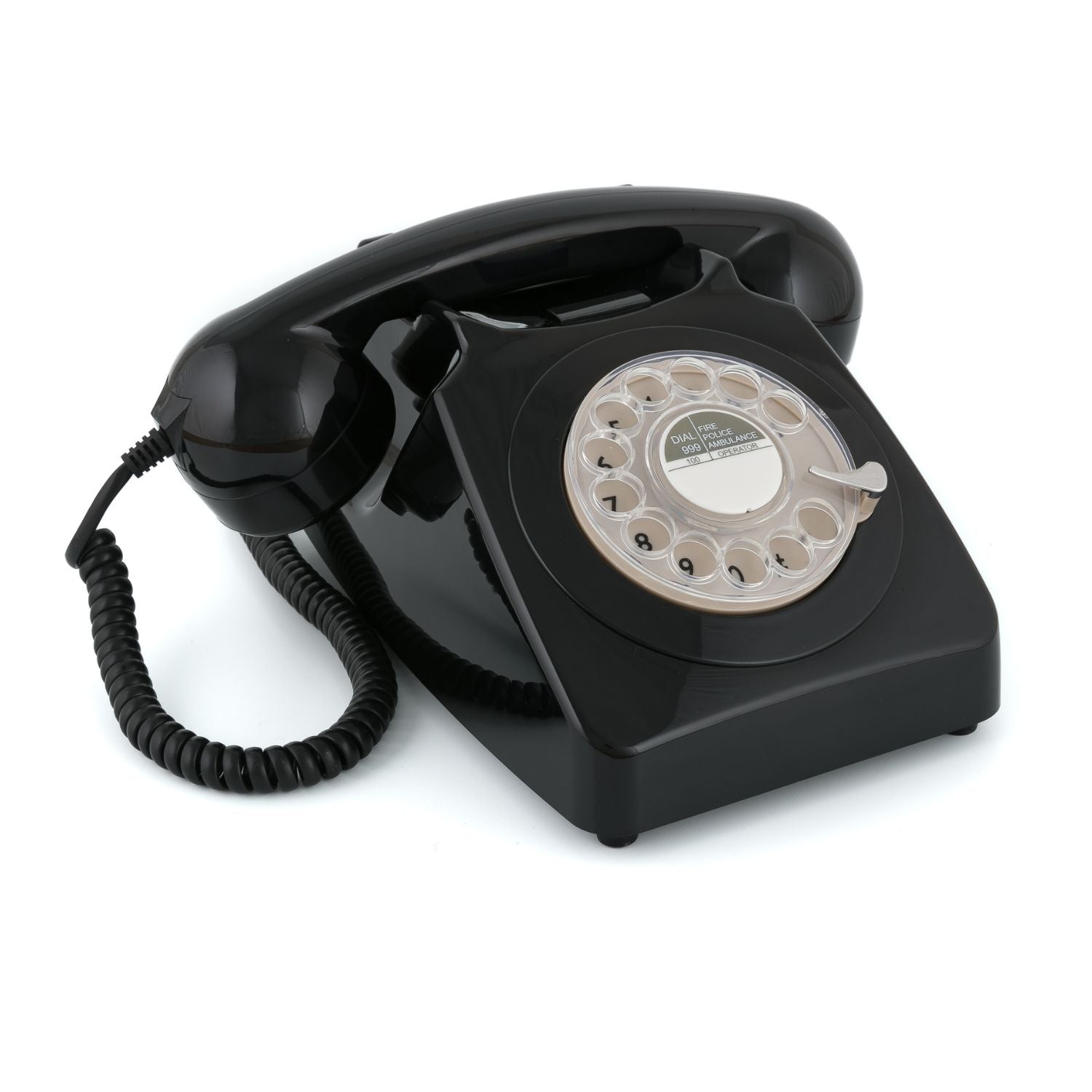 Gpo Retro 746 Rotary Telephone - Black