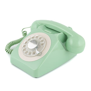 Gpo Retro 746 Rotary Telephone - Green