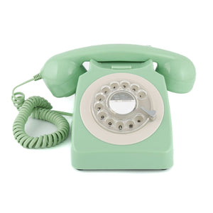 Gpo Retro 746 Rotary Telephone - Green