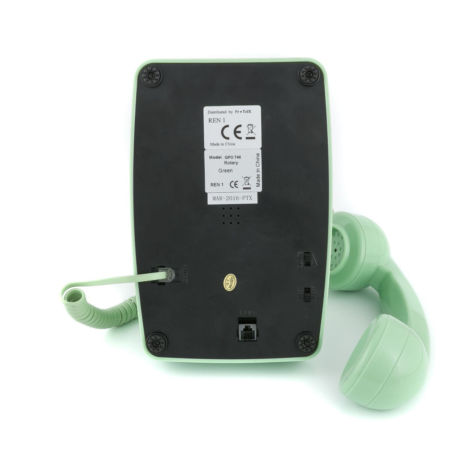 Gpo Retro 746 Rotary Telephone - Green