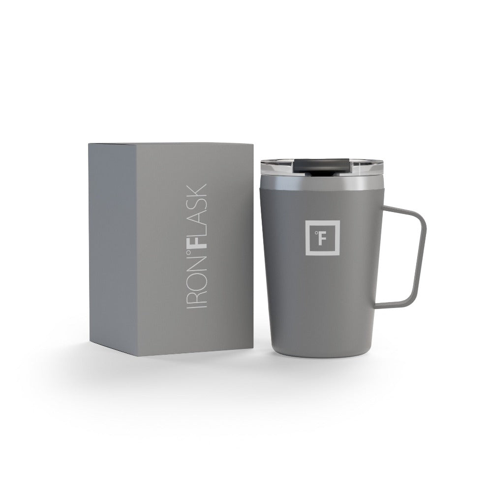 Iron Flask Grip Coffee Mug Graphite 12Oz/350Ml