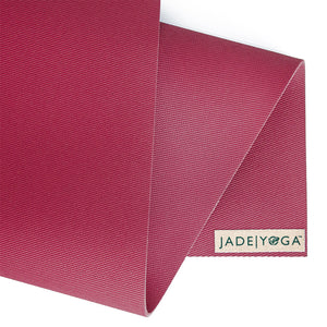 Jade Yoga Harmony Mat - Raspberry & Etekcity Scale For Body Weight And Fat Percentage Black Bundle