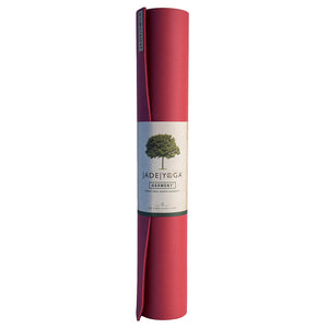 Jade Yoga Harmony Mat - Raspberry & Iron Flask Wide Mouth Bottle With Spout Lid Fire 32Oz/950Ml Bundle