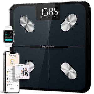 Jade Yoga Harmony Mat - Sky Blue & Etekcity Scale For Body Weight And Fat Percentage Black Bundle