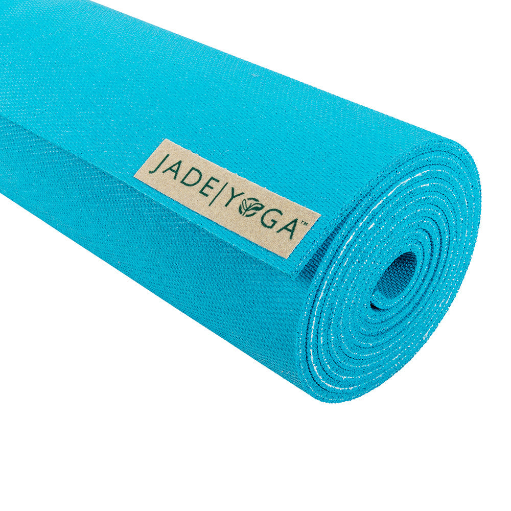 Jade Yoga Harmony Mat - Sky Blue & Etekcity Scale For Body Weight And Fat Percentage Black Bundle