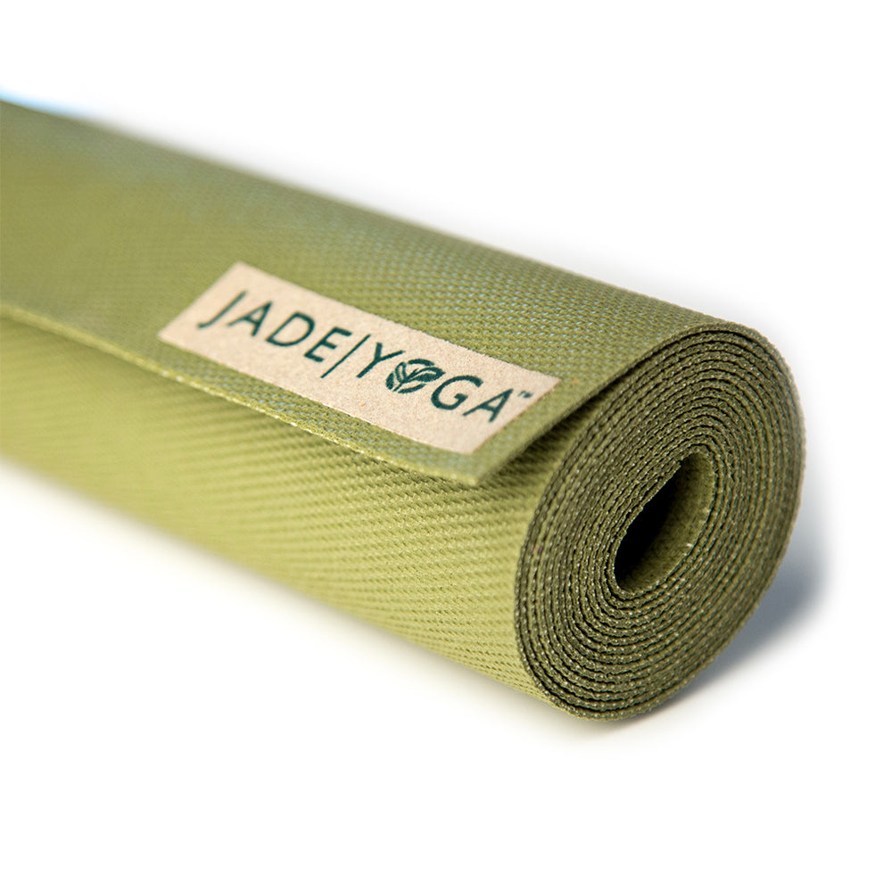 Jade Yoga Voyager Mat - Olive & Etekcity Scale For Body Weight And Fat Percentage Black Bundle