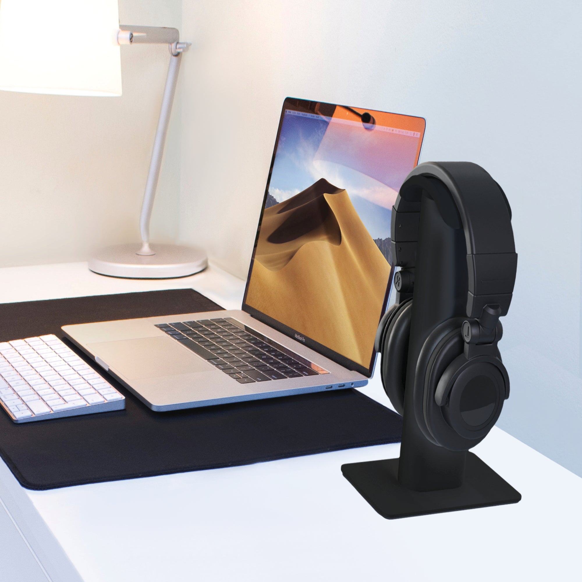 Kanto H2 Premium Universal Desktop Headphone Stand Black