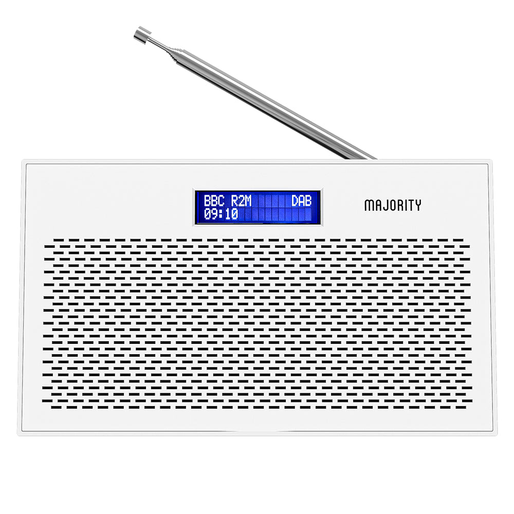 Majority Histon Compact Dab & Fm Radio-White