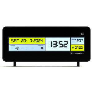 Newgate Futurama Lcd Alarm Clock Black Case Lens