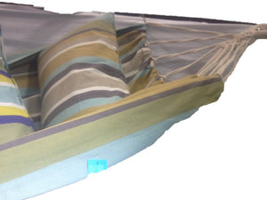 Corban Aqua Hammock Multicoloured Stripes 220X140cm