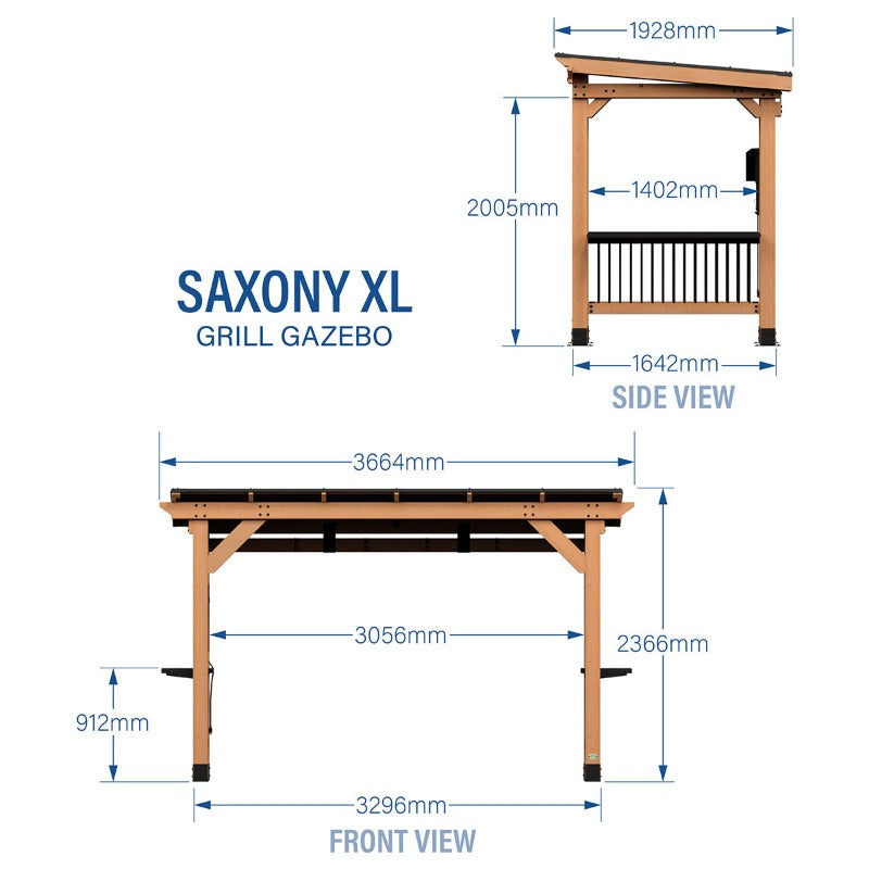 Backyard Discovery Saxony Grill/Bbq Xl Gazebo