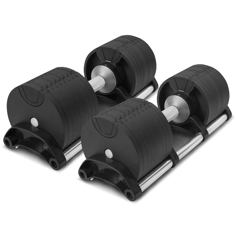 Cortex Revolock 64Kg Adjustable Dumbbell Set With Stand (32Kg Pair)