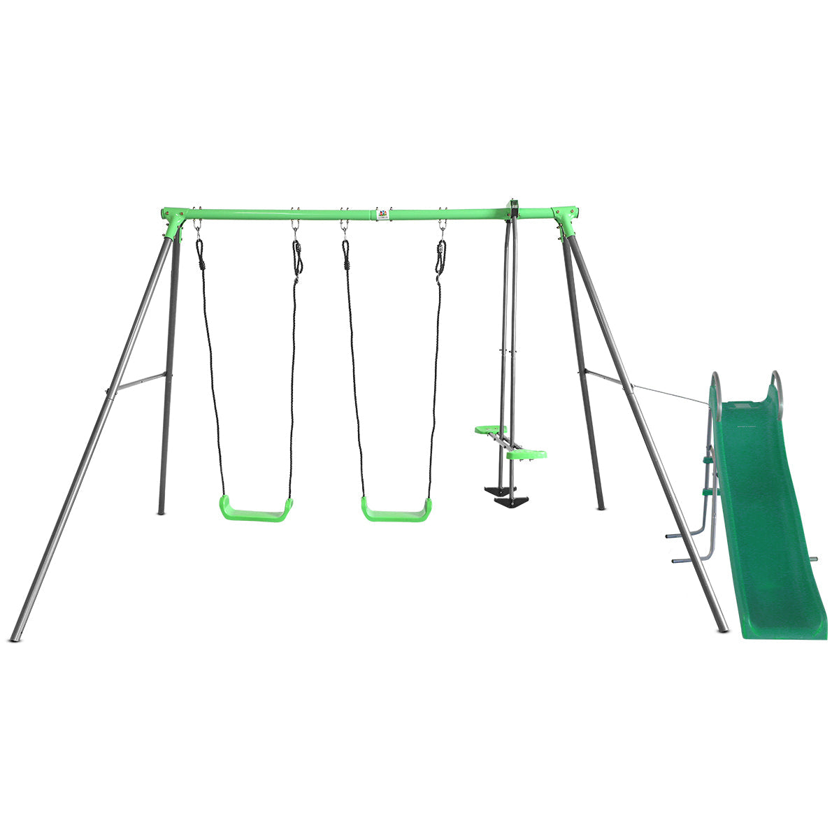 Lifespan Kids Hurley 2 Metal Swing Set With Slide