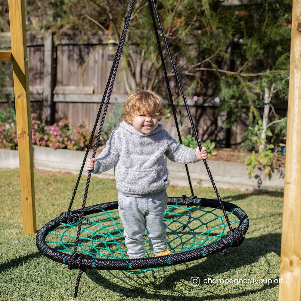 Lifespan Kids Oakley Swing Set With 1.2M Spidey Web