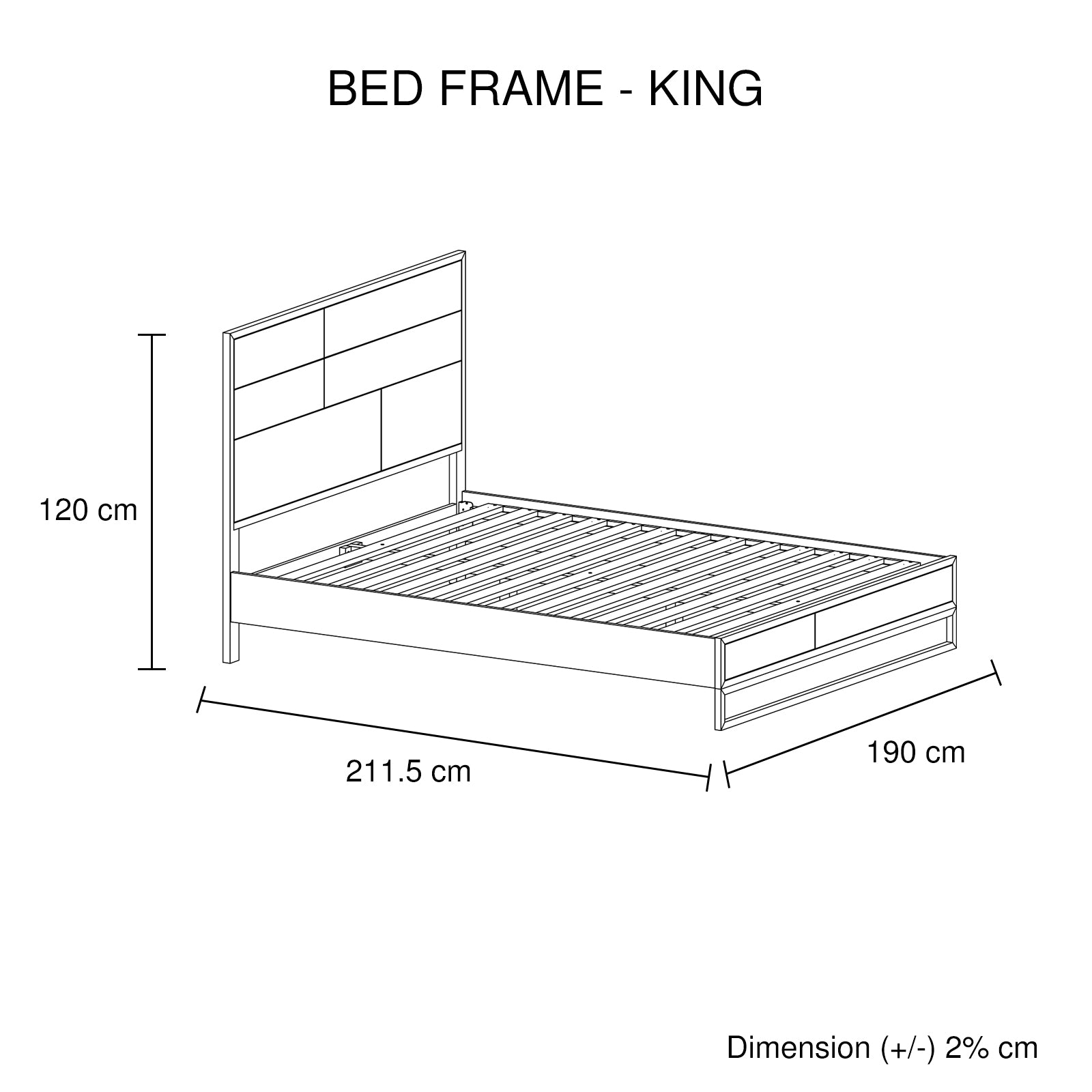 5 Pieces Bedroom Suite Made In Solid Wood Acacia Veneered King Size Oak Colour Bedside Table Tallboy & Dresser