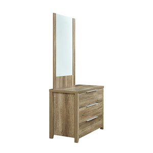 Dresser Storage Drawers Natural Wood Mdf Oak Colour Mirror