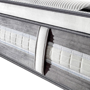 Mattress Euro Top King Size Pocket Spring Coil With Knitted Fabric Medium Firm 34Cm Thick