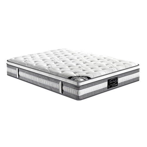 Mattress Euro Top King Single Size Pocket Spring Coil With Knitted Fabric Medium Firm 34Cm Thick