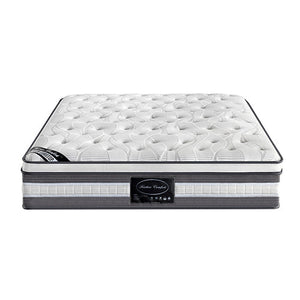 Mattress Euro Top King Single Size Pocket Spring Coil With Knitted Fabric Medium Firm 34Cm Thick