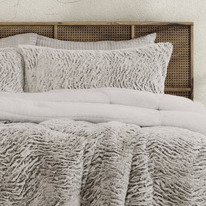 Faux Fur Sherpa 3Pce Comforter Set - Single/Double