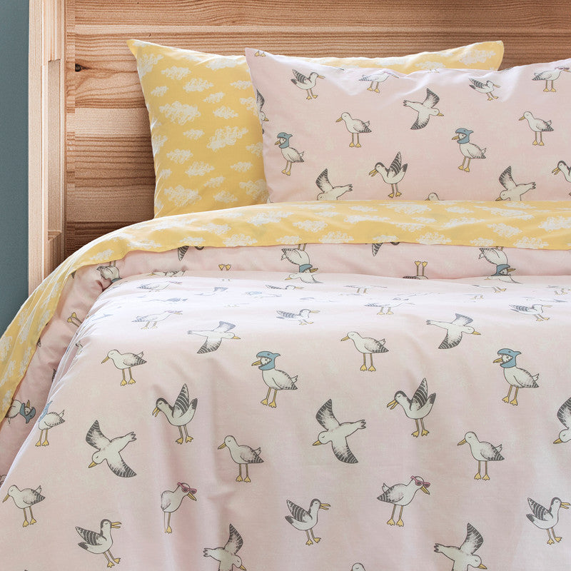 Seagulls Quilt Cover Set - Single