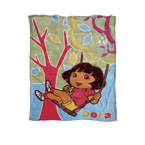 Dora The Explorer Garden Coral Fleece Blanket 140 X 190Cm