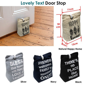 Door Stop Bag Black Approx 0.98Kg