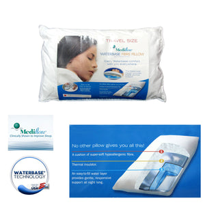 Mediflow Travel Size Waterbase Fibre Pillow 34 X 53 Cm