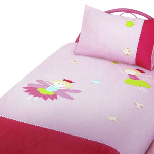 Fairies Embroidered Quilt Cover Set Single