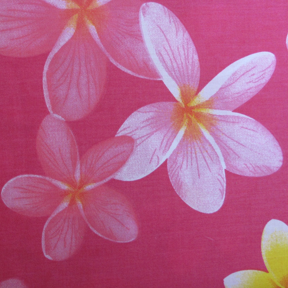 225Tc Polyester Cotton Frangipani Jungle Pink Quilt Cover Set King