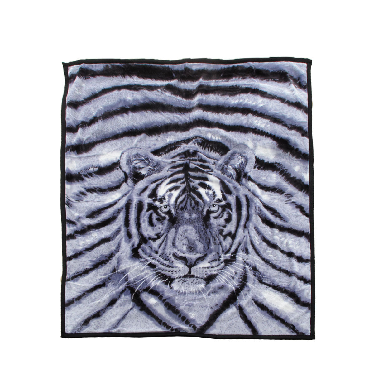 1000Gsm White Tiger Luxury Quality 2 Ply Mink Blanket 200 X 240 Cm