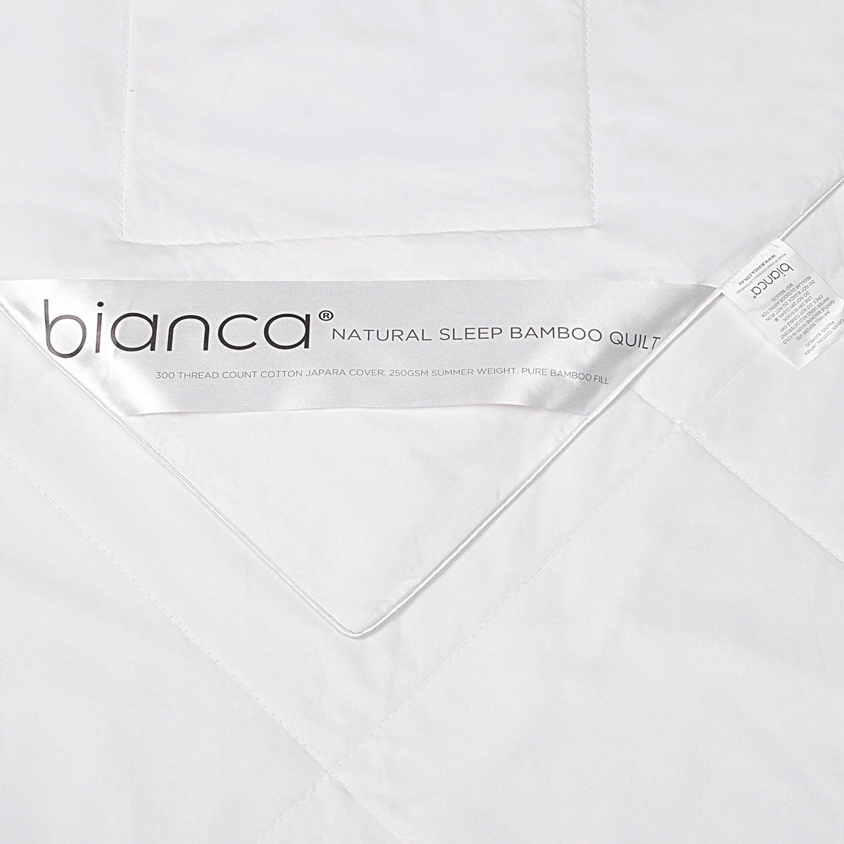 Bianca 250Gsm Natural Sleep Bamboo Summer Quilt Super King