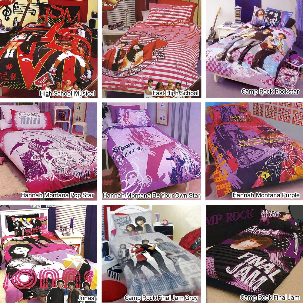 Disney Hannah Montana Purple Quilt Cover Set Single