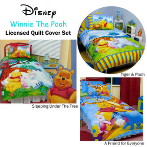 Disney Winnie The Pooh Quilt Cover Set Sleeping Under Tree