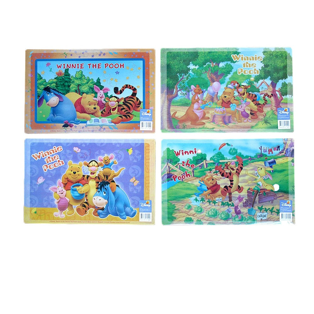 Disney Set Of 4 Cartoon Waterproof Placemats Winnie The Pooh