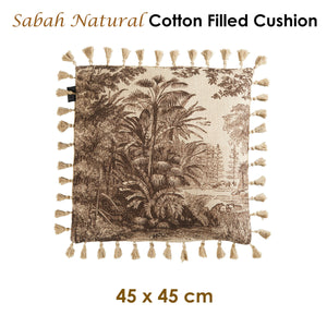 Bedding House Sabah Natural Luxury Cotton Filled Cushion